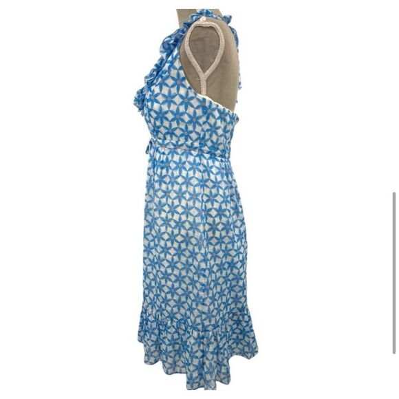 Lilly Pulitzer Dexter Dress- Coastal Blue Starfruit Pattern- size 10 - Picture 5 of 10